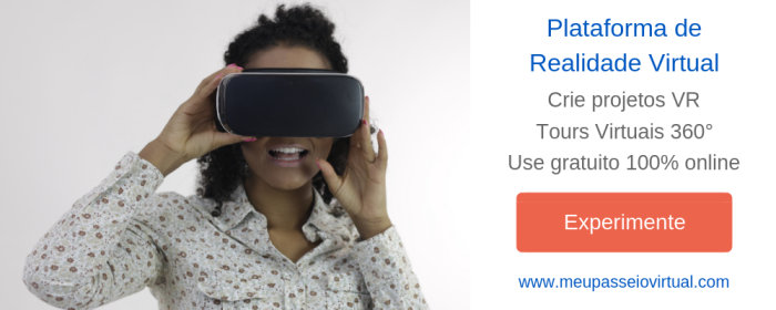 Plataforma de Realidade Virtual: Crie projetos VR, Tours Virtuais 360, Use gratuito, 100% online